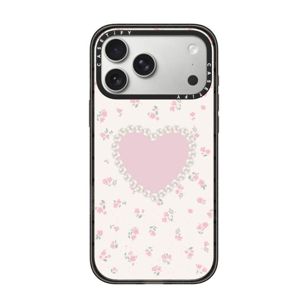 Casevello Pearly Heart iPhone Case - 332e7f