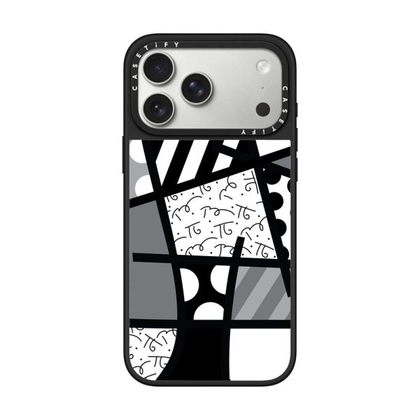 Casevello BLACK LANDSCAPE BY ROMERO BRITTO iPhone Case