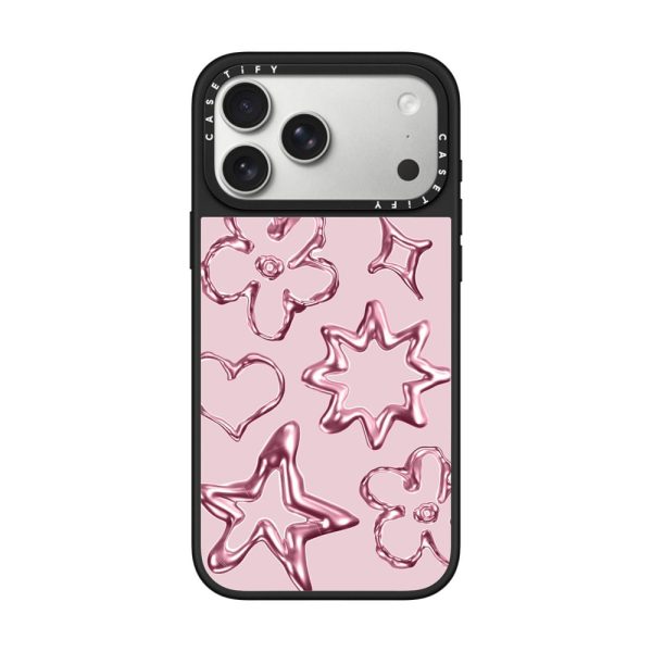0a45a7869834e44274df1a49db0c082c0532bb4b8d04cc185bed6e513dca2e24.jpg Casevello Chrome Doodles - Soft Blush iPhone Case