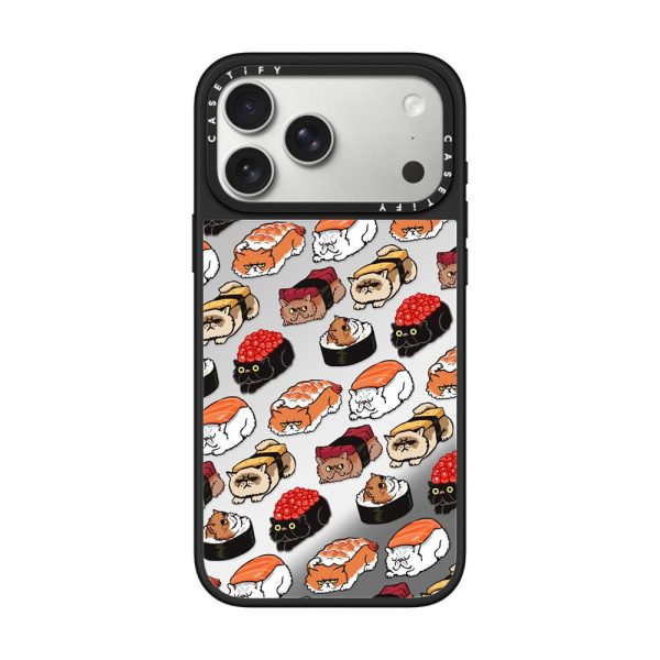 Casevello Sushi Persian Cat iPhone Case