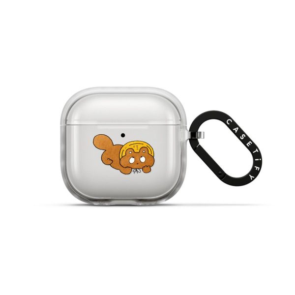 Relaxing tanuki AirPods Case