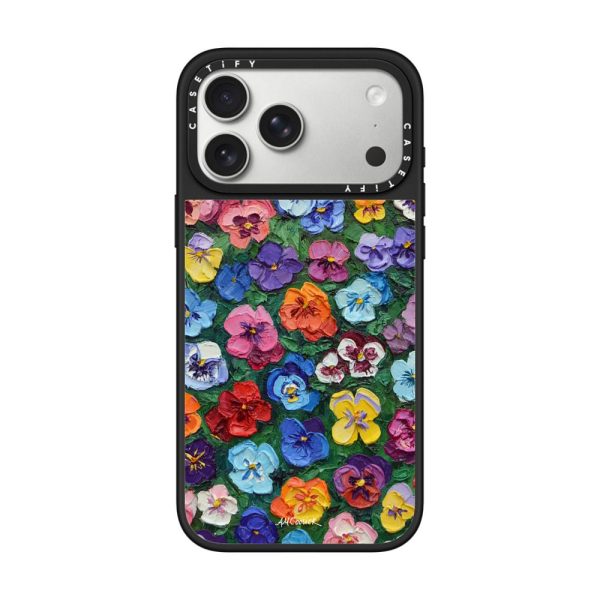 Casevello Pansy Garden iPhone Case