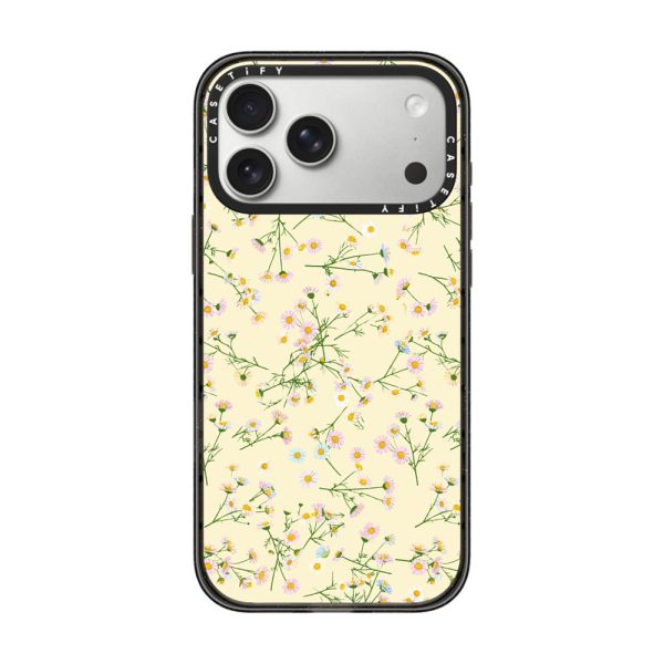Casevello Pressed flowers dainty - yellow iPhone Case