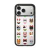 Casevello Lucky Cat Grid iPhone Case