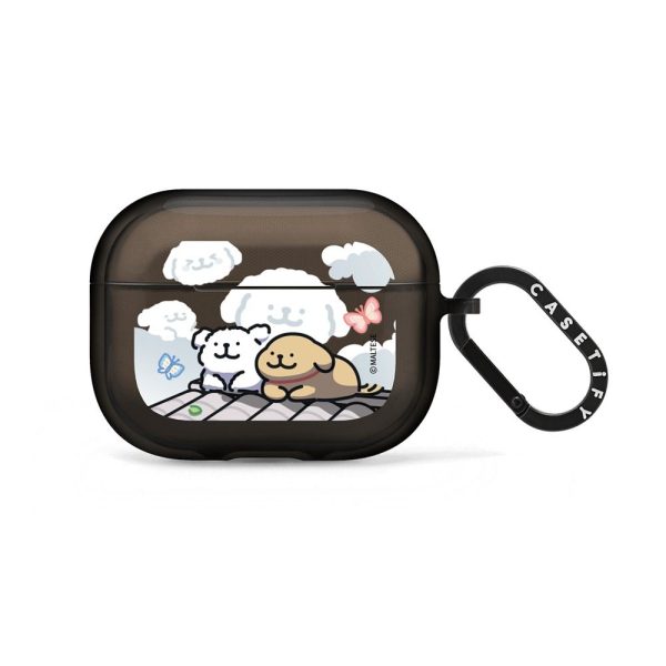 Maltese Lazy Clouds Earbuds Case