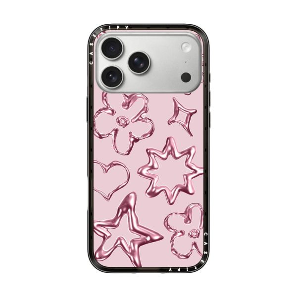 48dbe4fef59d691a0603e891ea741dc86f8374dd2cb7d76018bbc32b3279e630.jpg Casevello Chrome Doodles - Soft Blush iPhone Case