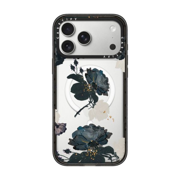 Casevello White and Black Floral iPhone Case