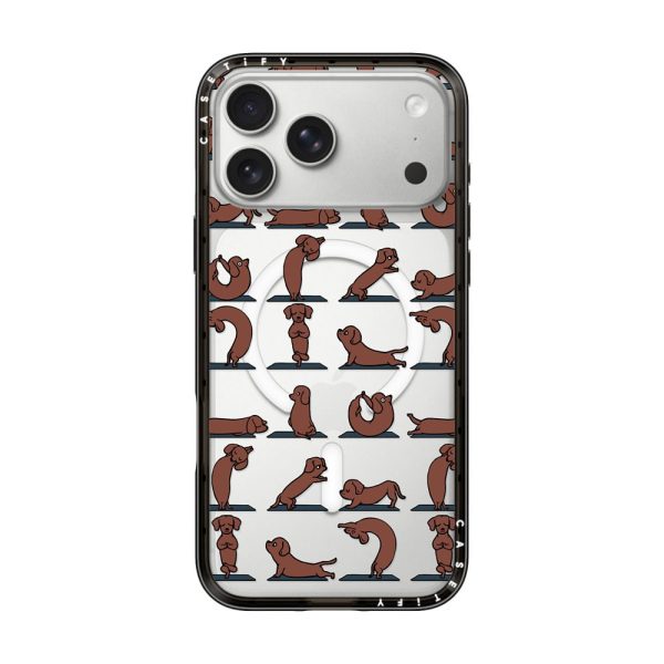 Casevello Dachshund Yoga iPhone Case