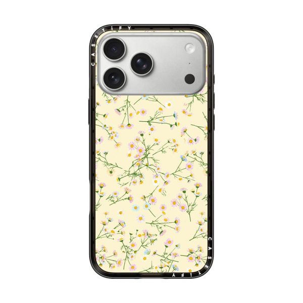 Casevello Pressed flowers dainty - yellow iPhone Case