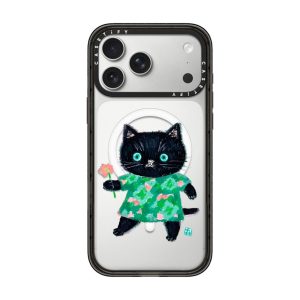 6c7a678de50e7a3ae2afd5bca45b5777fb447eb3ded77cbeee58c14320327894.jpg Casevello FLOWER CAT iPhone Case