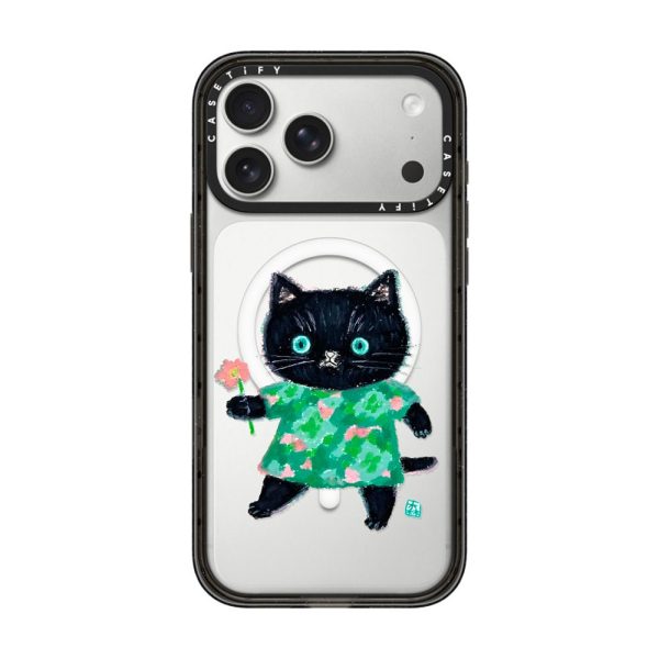 6c7a678de50e7a3ae2afd5bca45b5777fb447eb3ded77cbeee58c14320327894.jpg Casevello FLOWER CAT iPhone Case