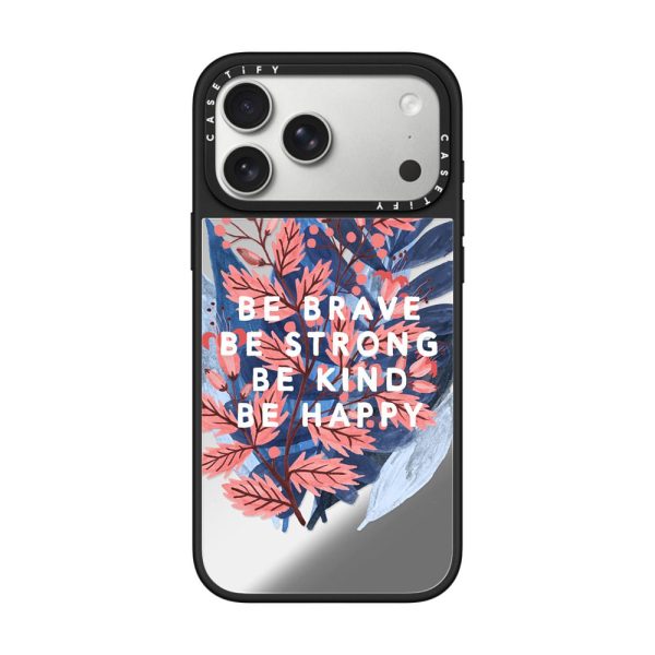 Casevello Be Brave, Be Strong iPhone Case