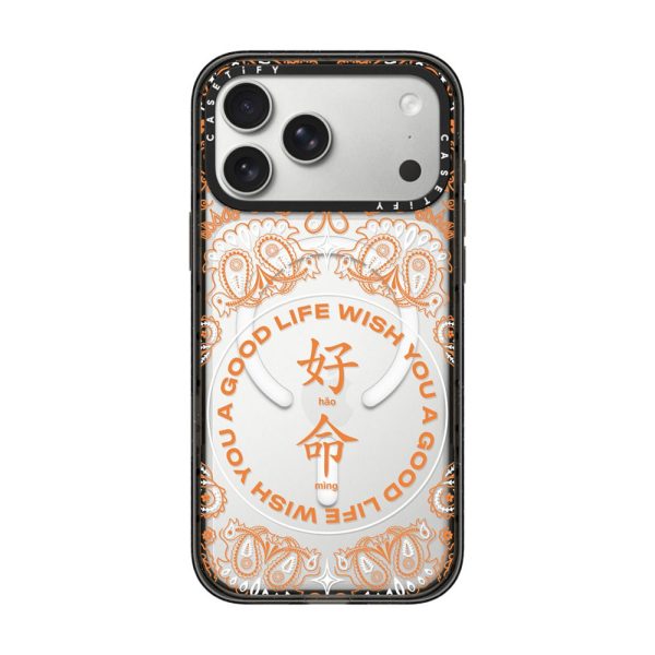 Casevello WYAGL Paisley Case - Orange iPhone Case