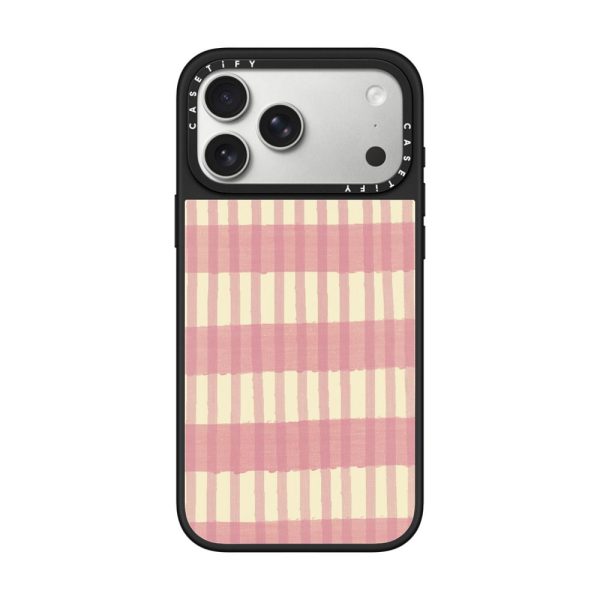 Casevello Pink Summer Stripes iPhone Case