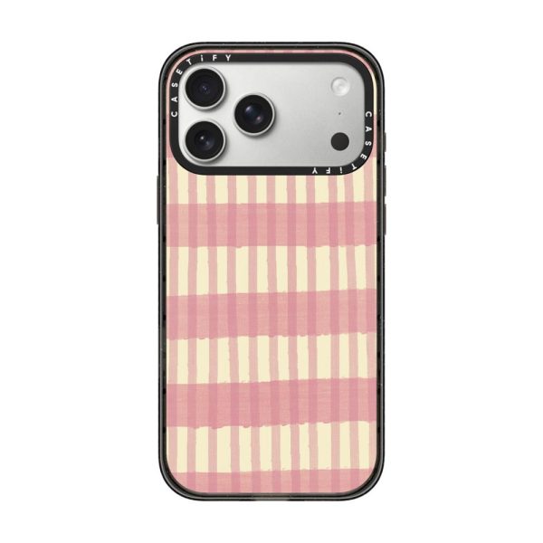 Casevello Pink Summer Stripes iPhone Case