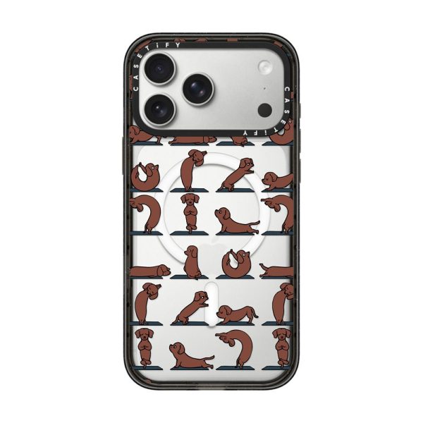 Casevello Dachshund Yoga iPhone Case