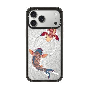 ae196a2cbc371e6e9cf0444653102bc74274cefc5b64d1745aeca9fd530bd25e.jpg Casevello koi fish Japanese tattoo style transparent pattern iPhone Case