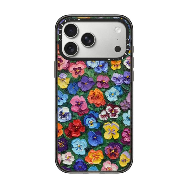 Casevello Pansy Garden iPhone Case