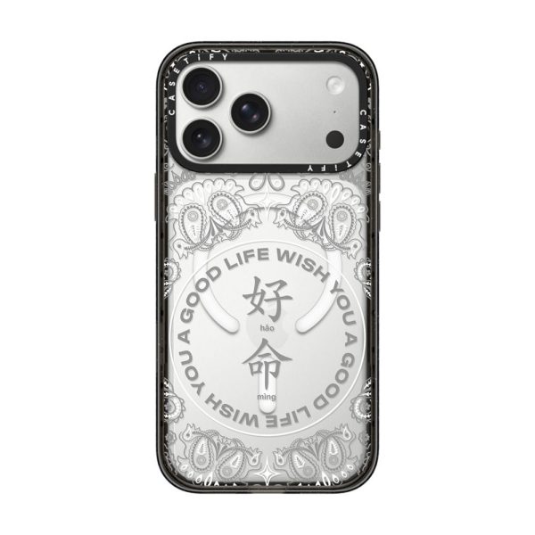 Casevello WYAGL Paisley Case - Grey iPhone Case