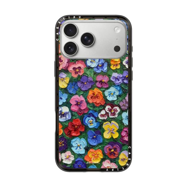 Casevello Pansy Garden iPhone Case