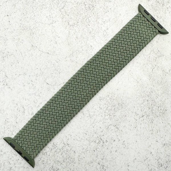 Braided Elastic Watch Strap Apple Watch - Army Green