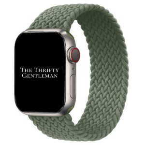 Braided Elastic Watch Strap Apple Watch - Army Green