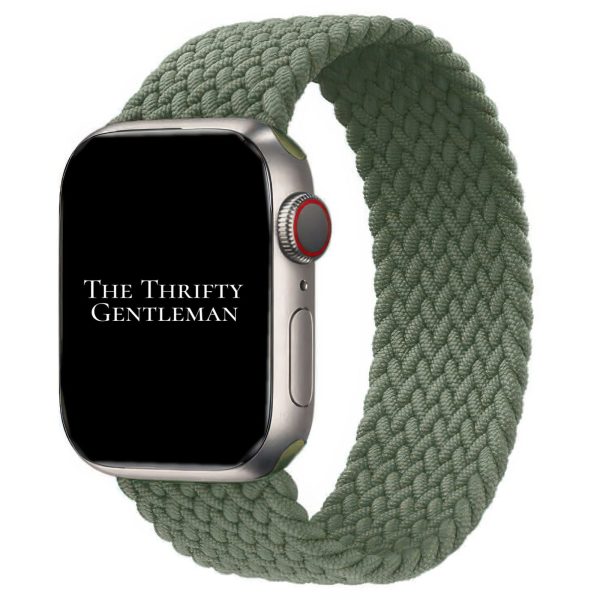 Braided Elastic Watch Strap Apple Watch - Army Green