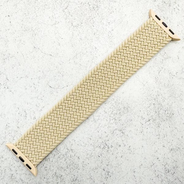 Braided Elastic Watch Strap Apple Watch - Beige