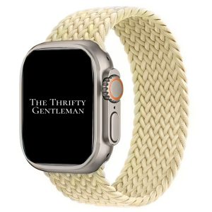 Braided Elastic Watch Strap Apple Watch - Beige