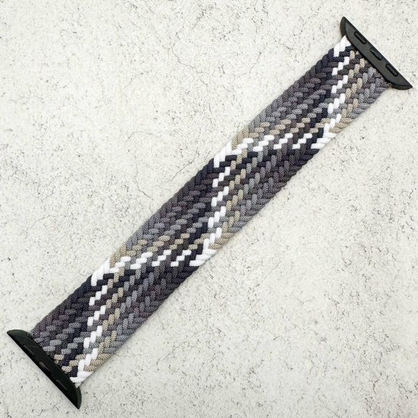 Braided Elastic Watch Strap Apple Watch - Black Summer