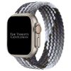 Braided Elastic Watch Strap Apple Watch - Black Summer