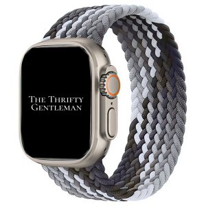 Braided Elastic Watch Strap Apple Watch - Black Summer