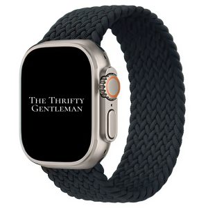 Braided Elastic Watch Strap Apple Watch - Black