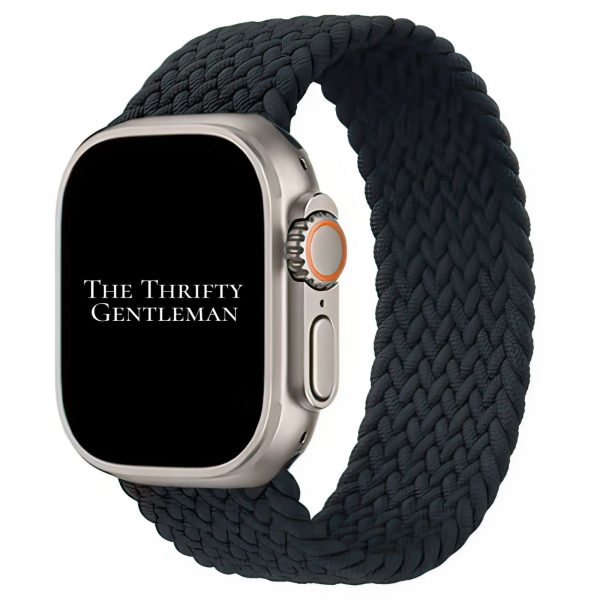 Braided Elastic Watch Strap Apple Watch - Black