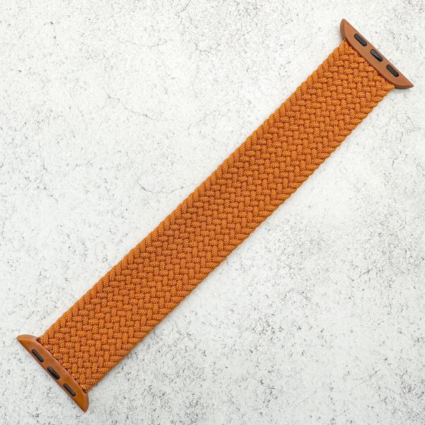 Braided Elastic Watch Strap Apple Watch - Chocolate Brown