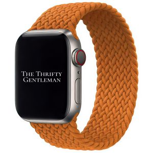 Braided Elastic Watch Strap Apple Watch - Chocolate Brown