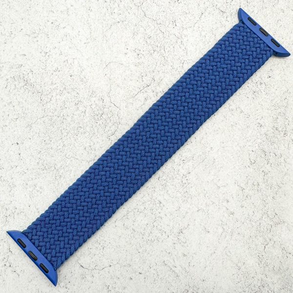 Braided Elastic Watch Strap Apple Watch - Deep Blue