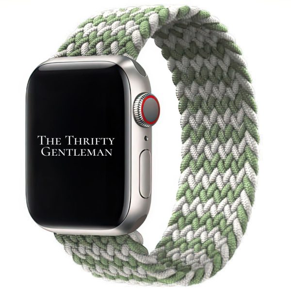 braided-elastic-apple-watch-strap-mossy-rock-green-grey-the-thrifty-gentleman.jpg Braided Elastic Watch Strap Apple Watch - Mossy Rock Green Grey