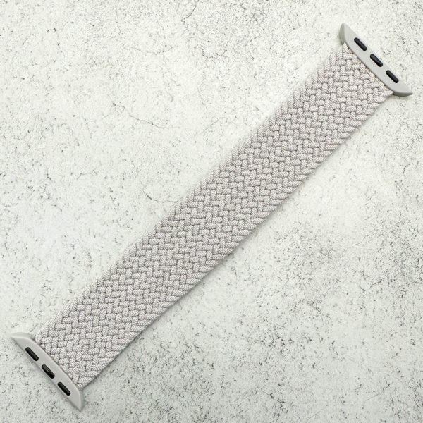 Braided Elastic Watch Strap Apple Watch - Pearl Grey