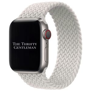 Braided Elastic Watch Strap Apple Watch - Pearl Grey