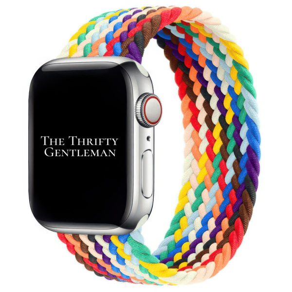 Braided Elastic Watch Strap Apple Watch - Rainbow