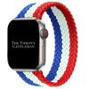 braided-elastic-apple-watch-strap-red-white-blue-vive-la-france-the-thrifty-gentleman.jpg Braided Elastic Watch Strap Apple Watch - Red White Blue "Vive La France!"