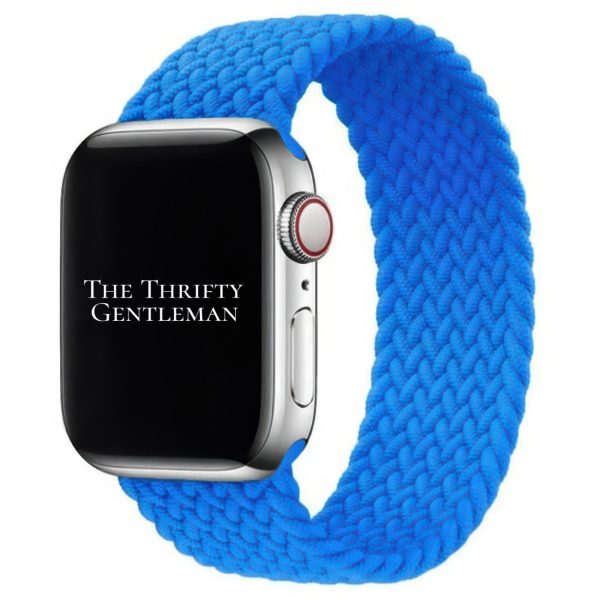 Braided Elastic Watch Strap Apple Watch - Sky Blue