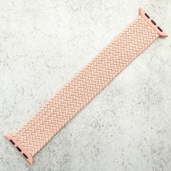 Braided Elastic Watch Strap Apple Watch - Starlight Pink Sand