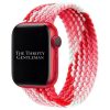 Braided Elastic Watch Strap Apple Watch - Strawberry Pink Red