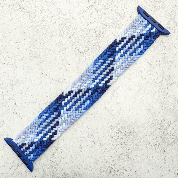 Braided Elastic Watch Strap Apple Watch - Whirlpool Blue