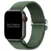Braided Elastic Watch Strap With Buckle Apple Watch - Olive Green