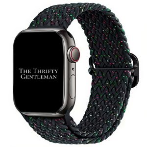 braided-elastic-watch-band-with-buckle-for-apple-watch-starry-sky-black-the-thrifty-gentleman.jpg Braided Elastic Watch Strap With Buckle Apple Watch - Starry Sky Black