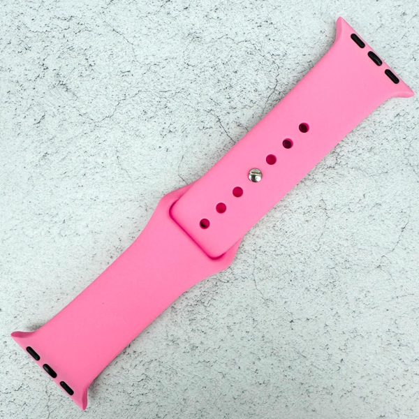 Classic Silicone Strap Apple Watch - Cotton Candy Pink