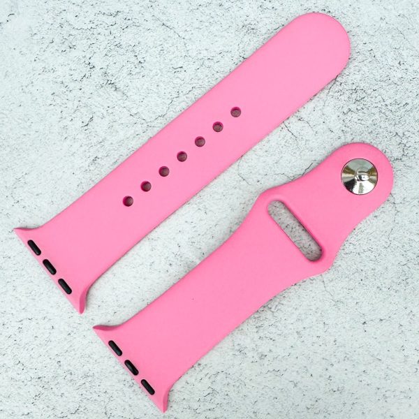 Classic Silicone Strap Apple Watch - Cotton Candy Pink